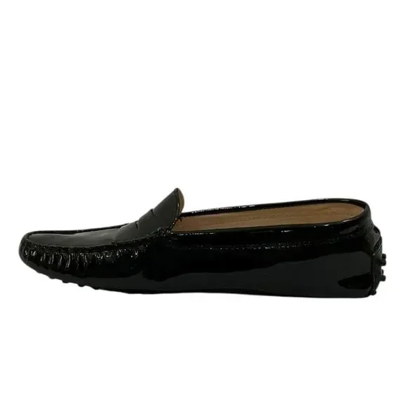 Tod’s City Gommino Patent Leather Loafers Black Size 38.5 Italy / 8.5 US - Picture 5 of 13